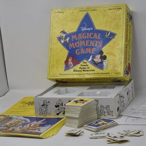 Vintage Disney Magical Moments Trivia Board Game Complete 1991 Used READ